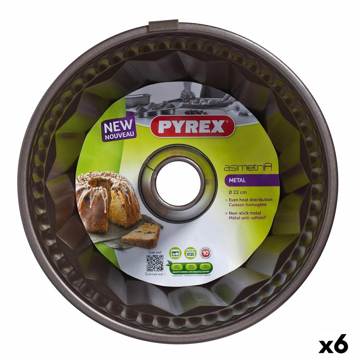 Bageform Pyrex Asimetria Sort Metal Ring