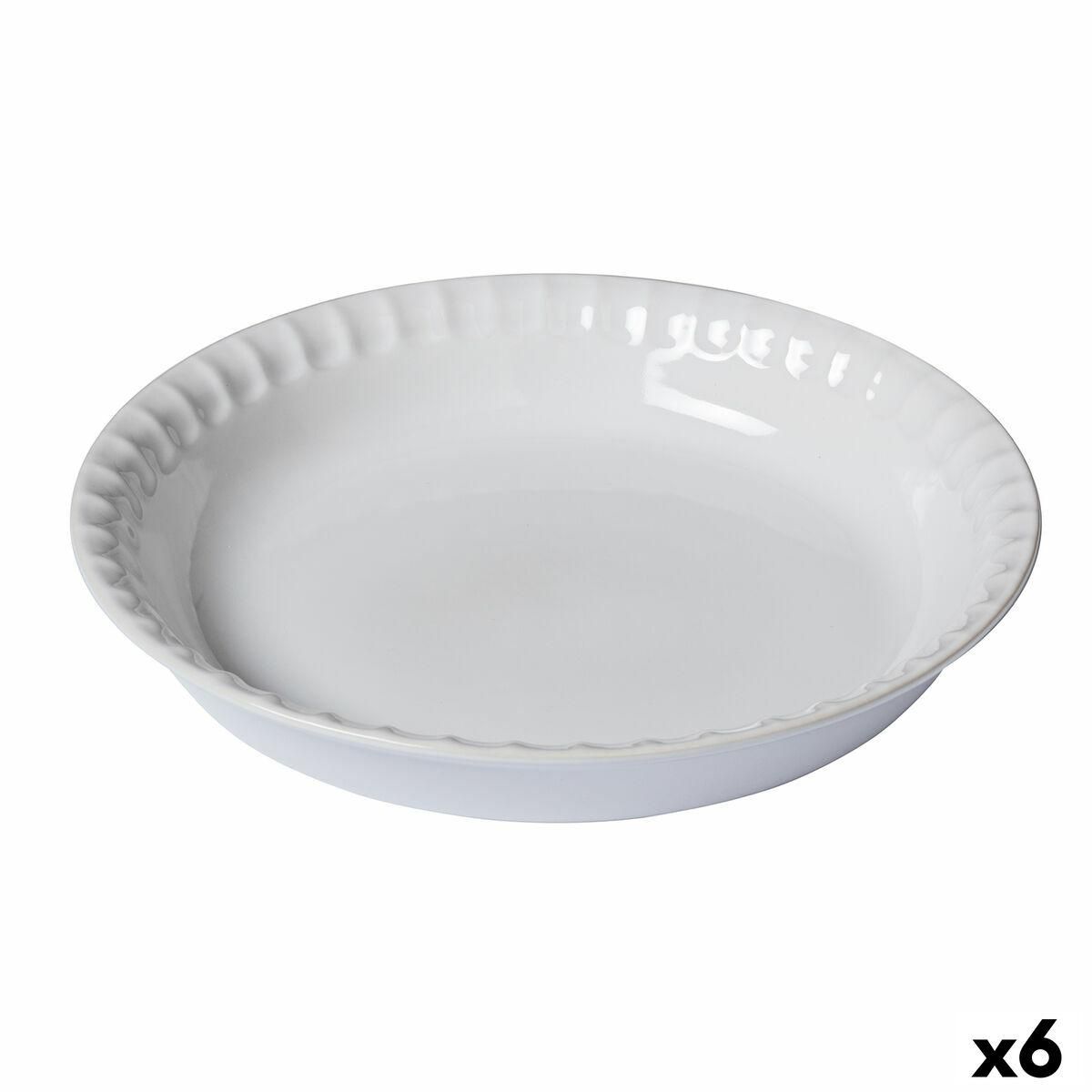 Kageform Pyrex Supreme Hvid Keramik Cirkulær 25,5 x 25,5 x 4 cm 6 enheder