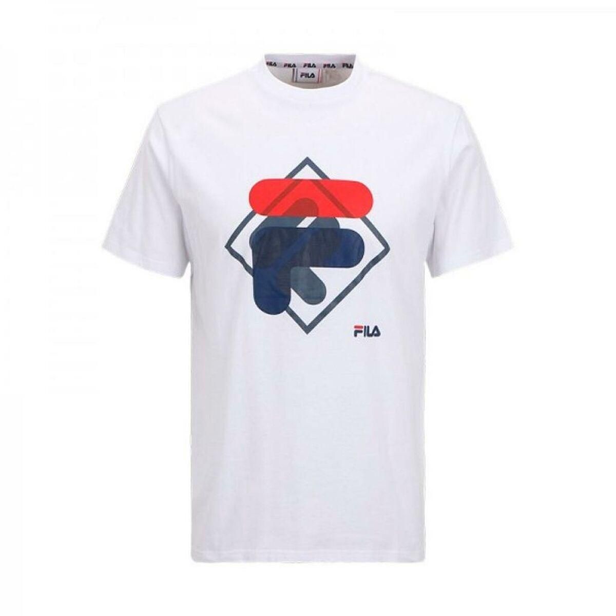 Børne Kortærmet T-shirt Fila FAT0340 10001 Hvid 14 år