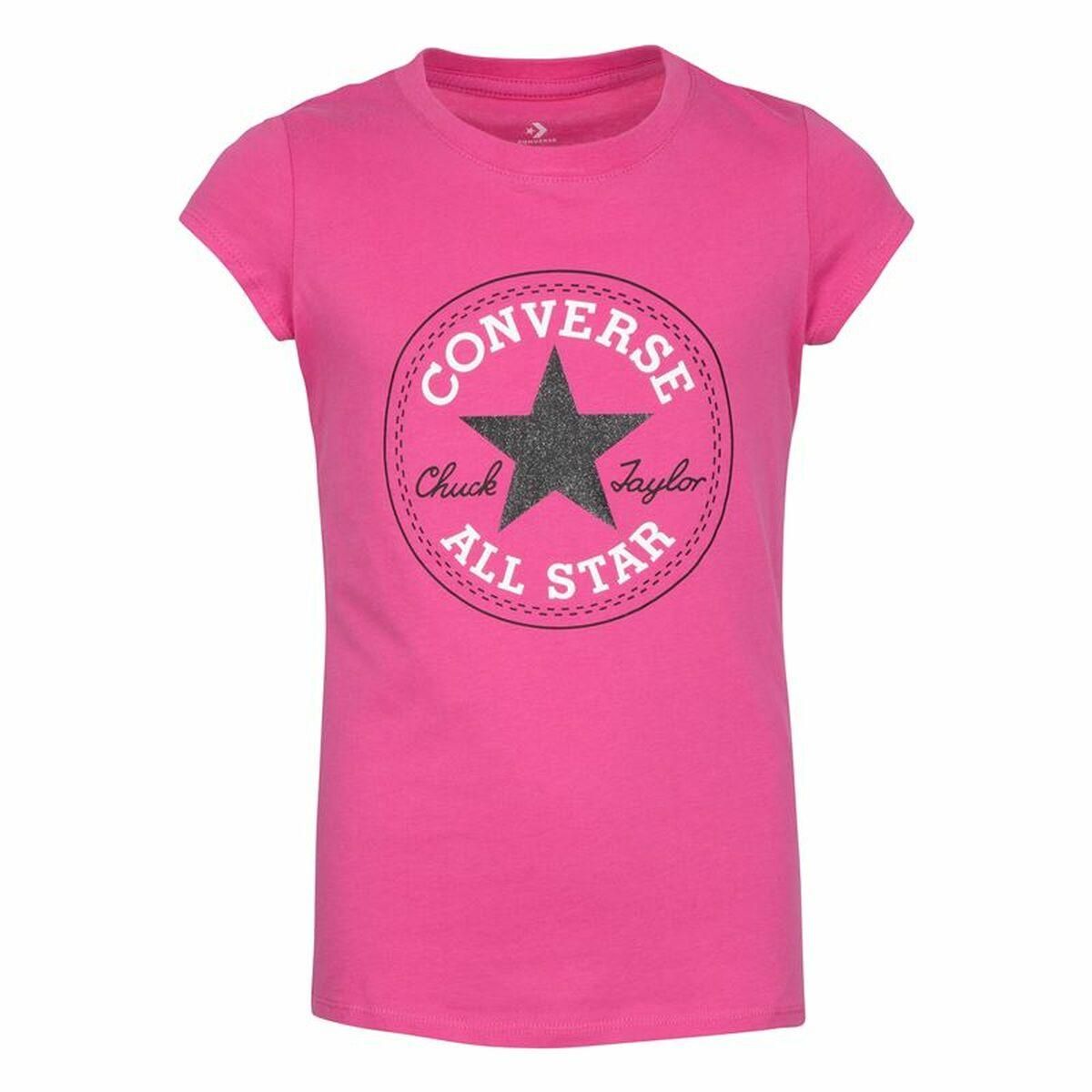 Børne Kortærmet T-shirt Converse Timeless Pink 12-13 år