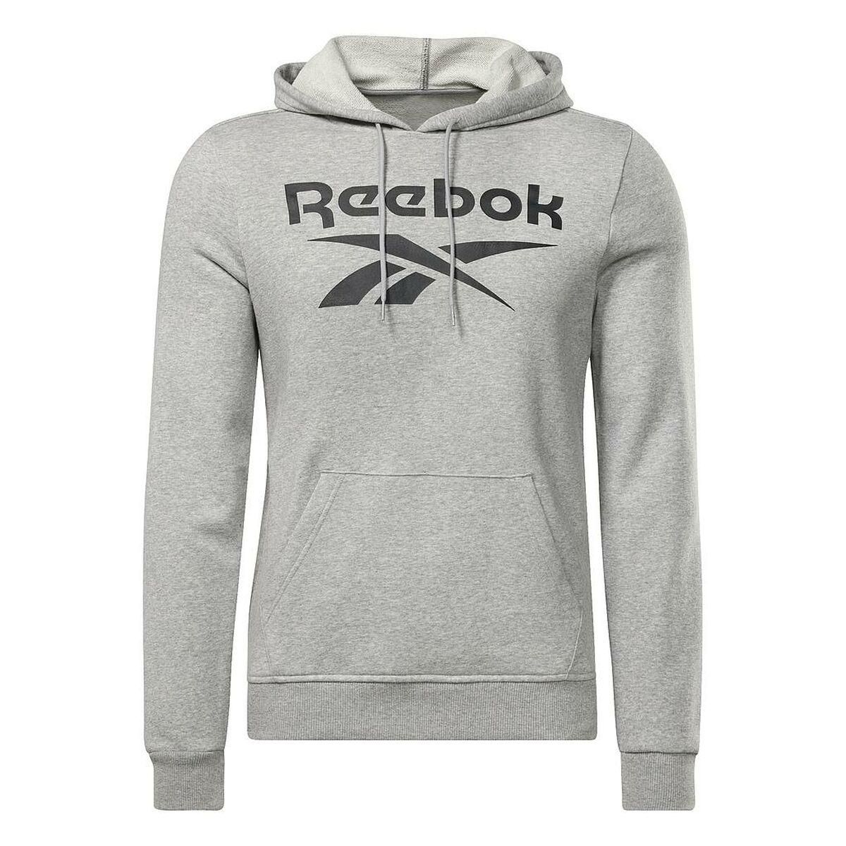 Hættetrøje til Mænd Reebok FT BIG LOGO OTH HZ8786 Grå S