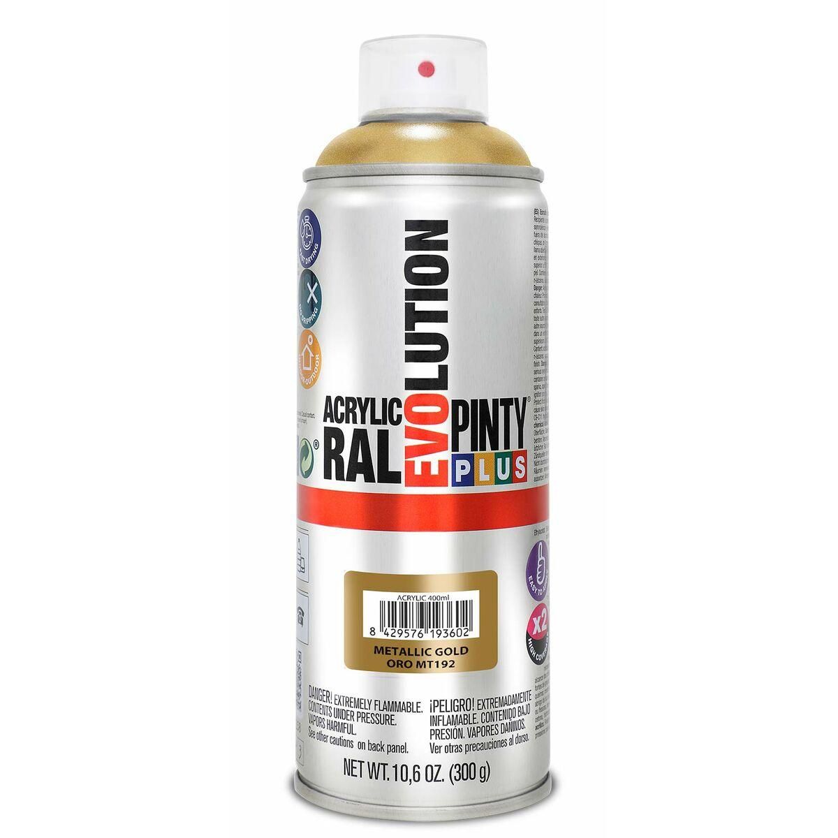 Spraymaling Pintyplus Evolution MT192 Metallic 400 ml Guld