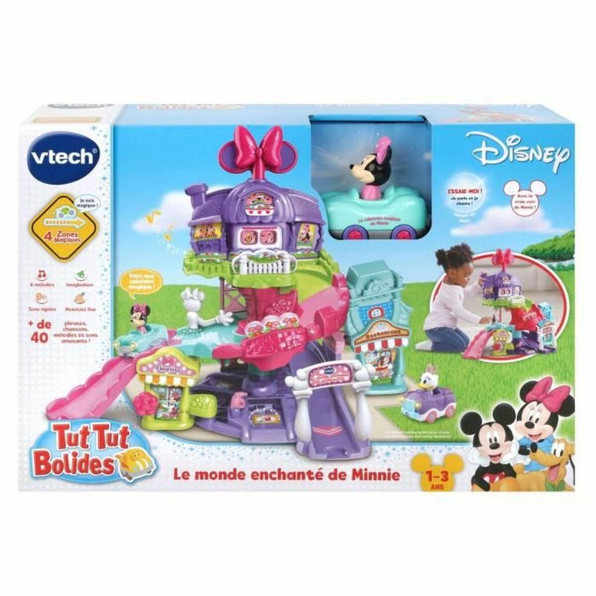 Legetøjssæt med køretøjer Vtech Minnie's Enchanted World med lyd (FR)