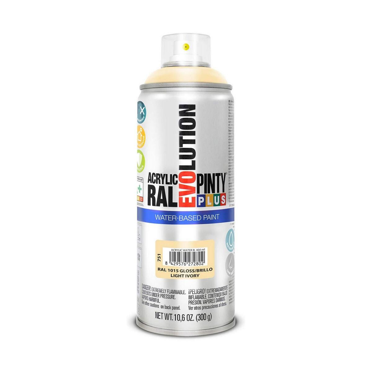 Spraymaling Pintyplus Evolution RAL 1015 400 ml Vandbaseret Light Ivory