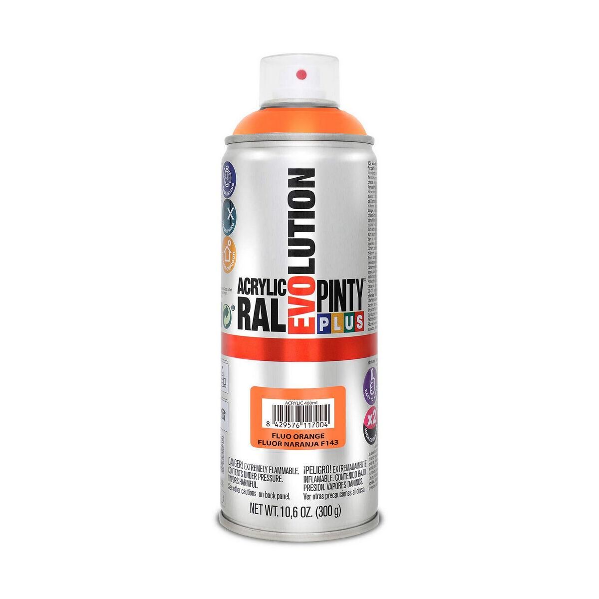 Spraymaling Pintyplus Evolution F143 400 ml Fluorescerende Orange