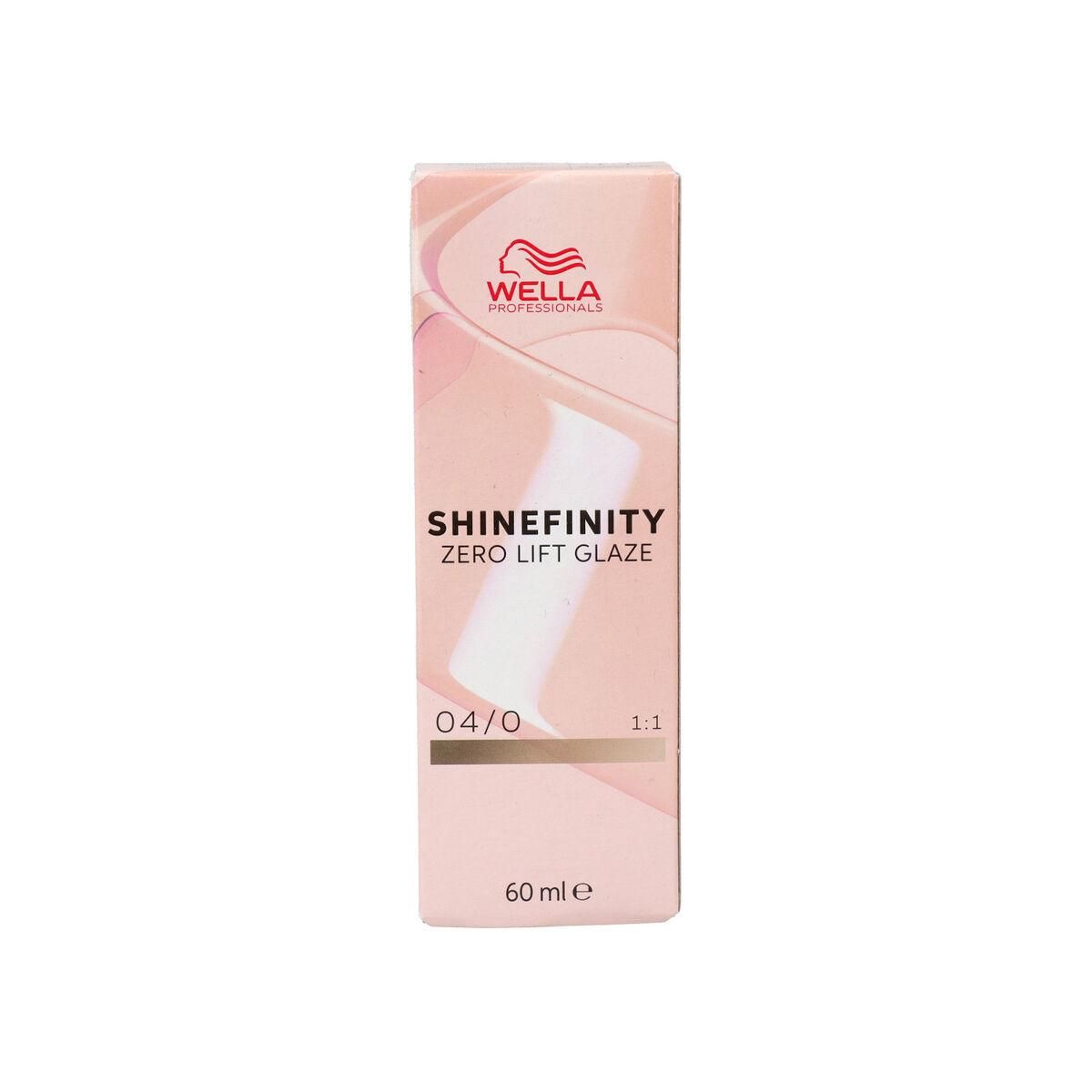 Permanent Farve Wella Shinefinity Color Nº 04/0 60 ml