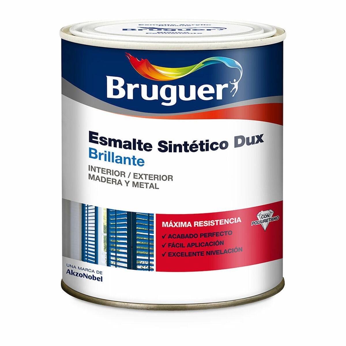 Syntetisk emalje Bruguer Dux Sort 750 ml