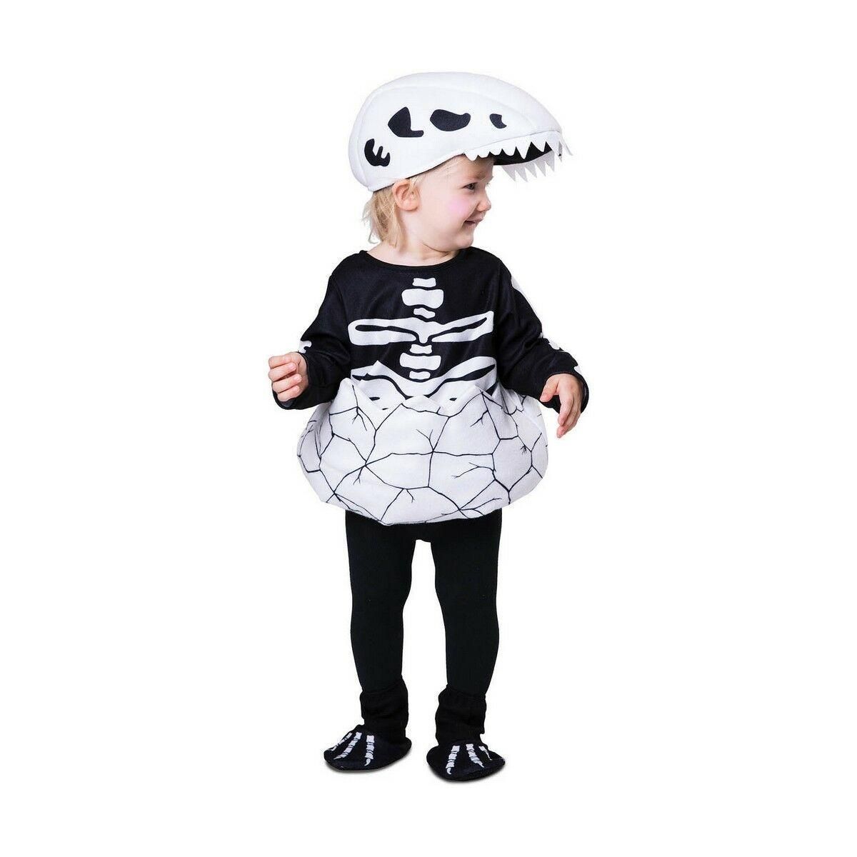 Kostume til børn Skelet Dinosaur (3 Dele) 3-4 år