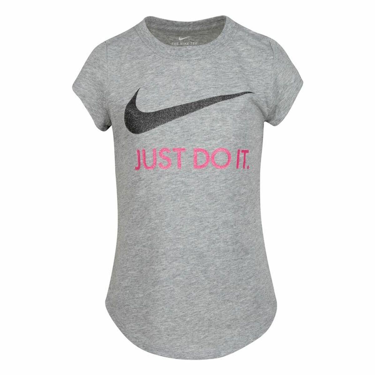 Børne Kortærmet T-shirt Nike Swoosh JDI Grå 3 år