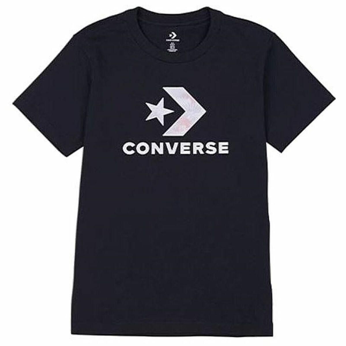 Kortærmet T-shirt til Kvinder Converse Seasonal Star Chevron Sort S