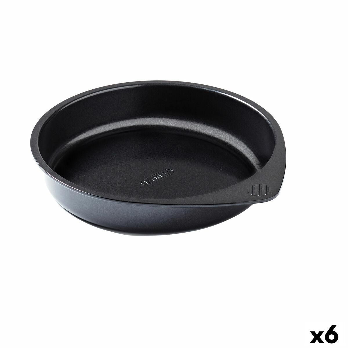 Kageform Pyrex Magic Sort Metal Cirkulær 20 cm 6 enheder