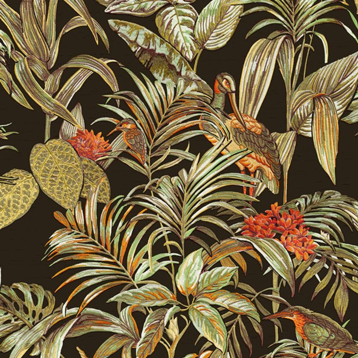 DUTCH WALLCOVERINGS tapet Bird-of-Paradise sort