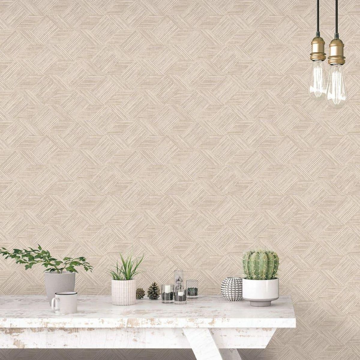 Noordwand tapet Evergreen Wicker Natural beige