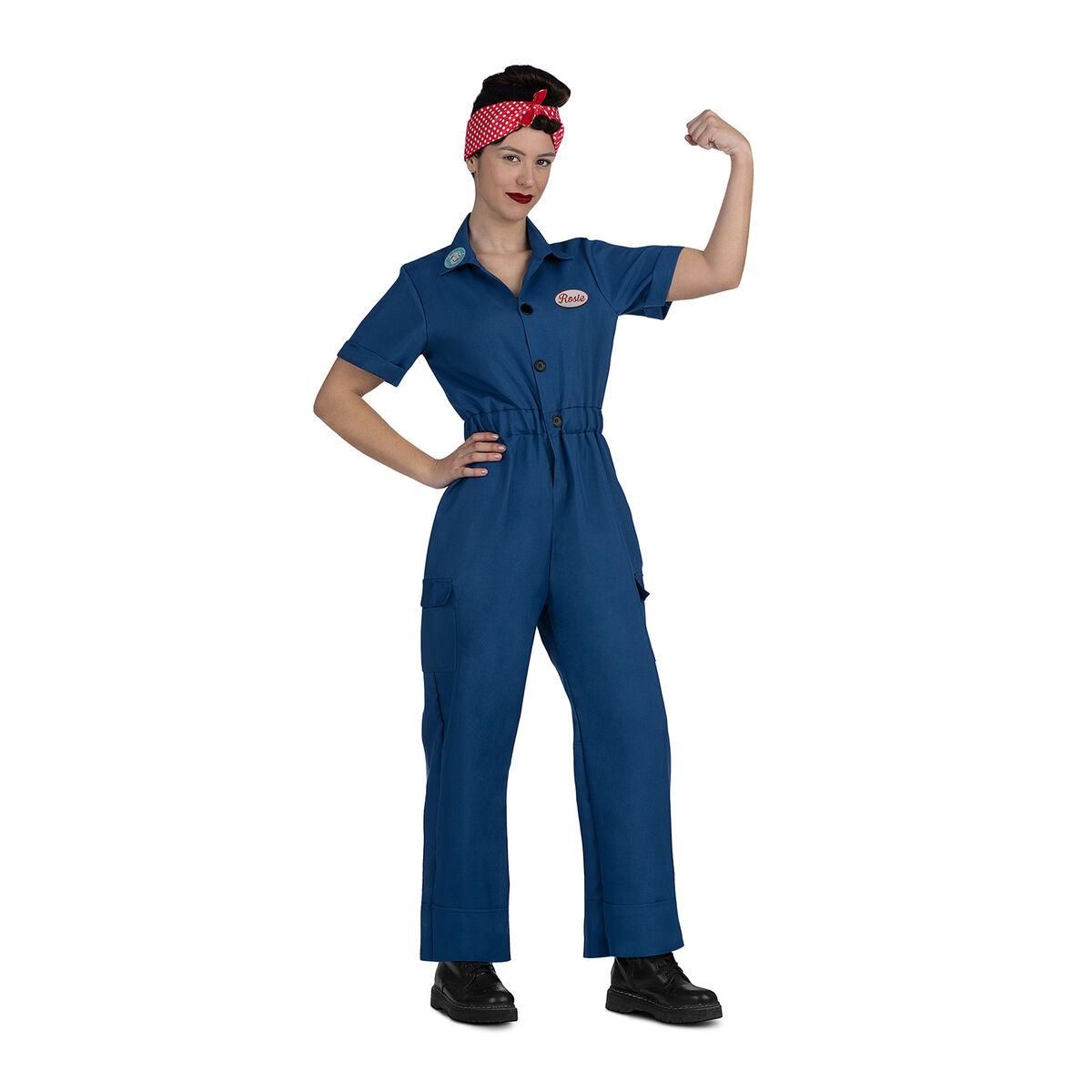 Kostume til voksne Rosie the Riveter (3 Dele) S