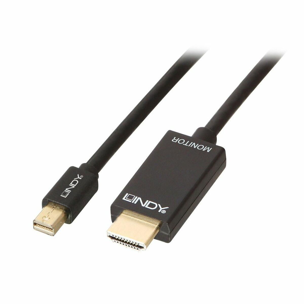 Mini Display Port til HDMI adapter LINDY 36927 Sort