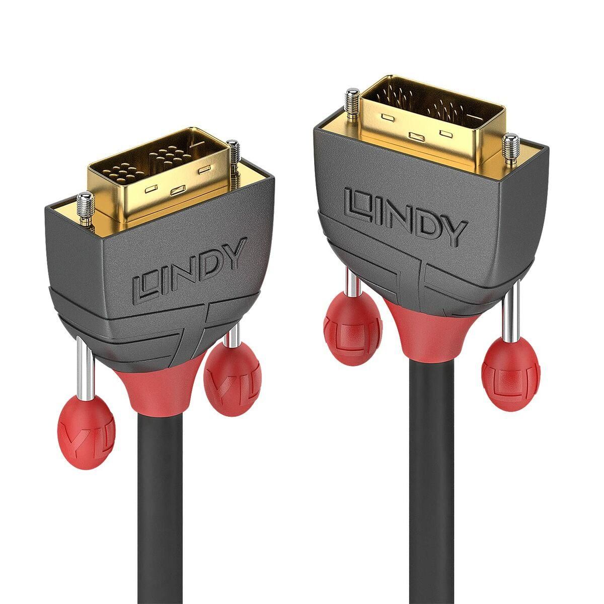 DVI-Kabel LINDY 36241 Sort