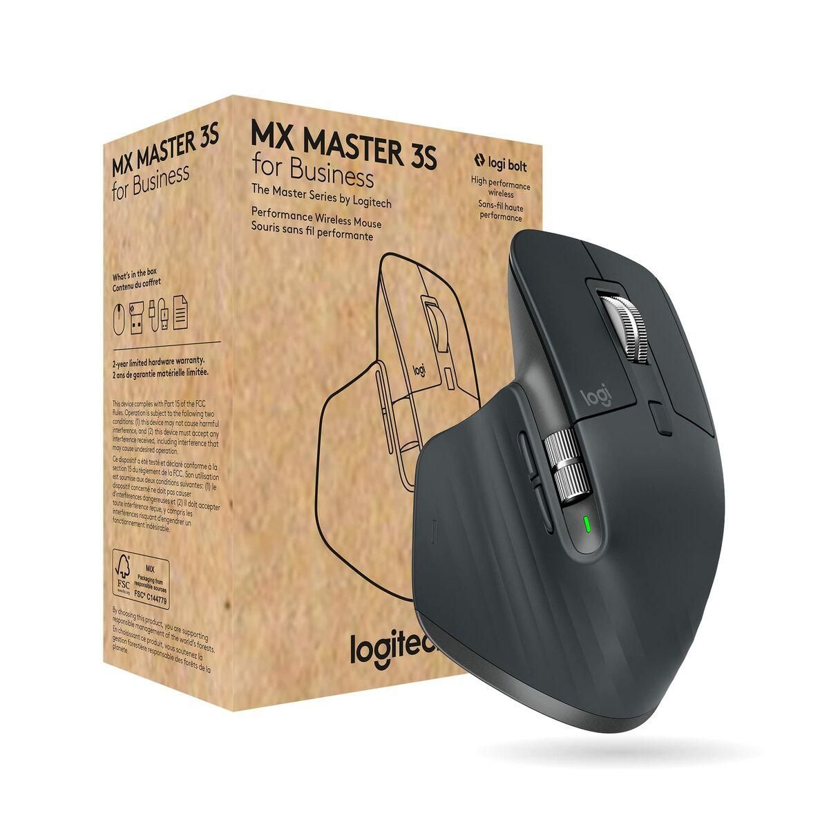 Optisk trådløs mus Logitech MX Master 3S Grå