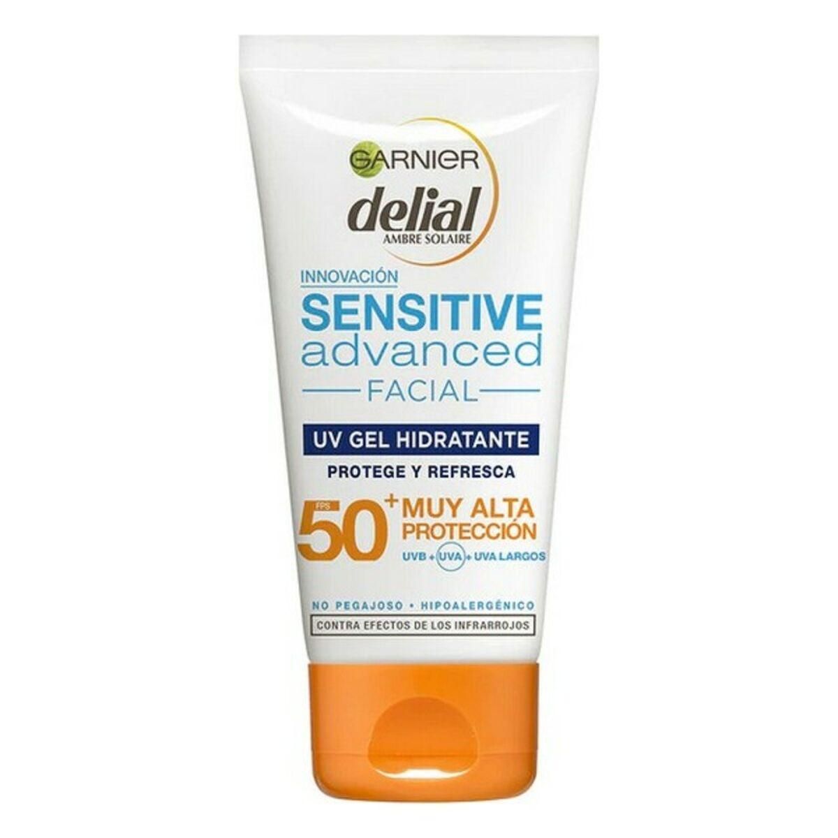 Solbeskyttelsesgel SENSITIVE ADVANCED Garnier Sensitive Advanced Spf 50+ (50 ml) SPF 50+ 50 ml