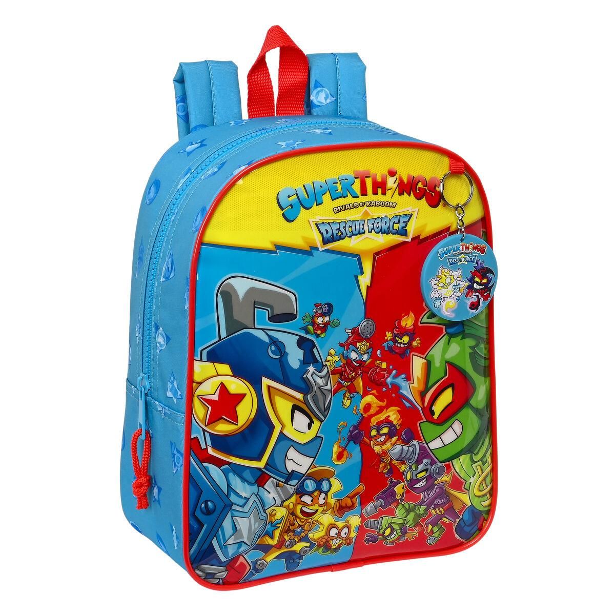 Skoletaske SuperThings Rescue force Blå 22 x 27 x 10 cm