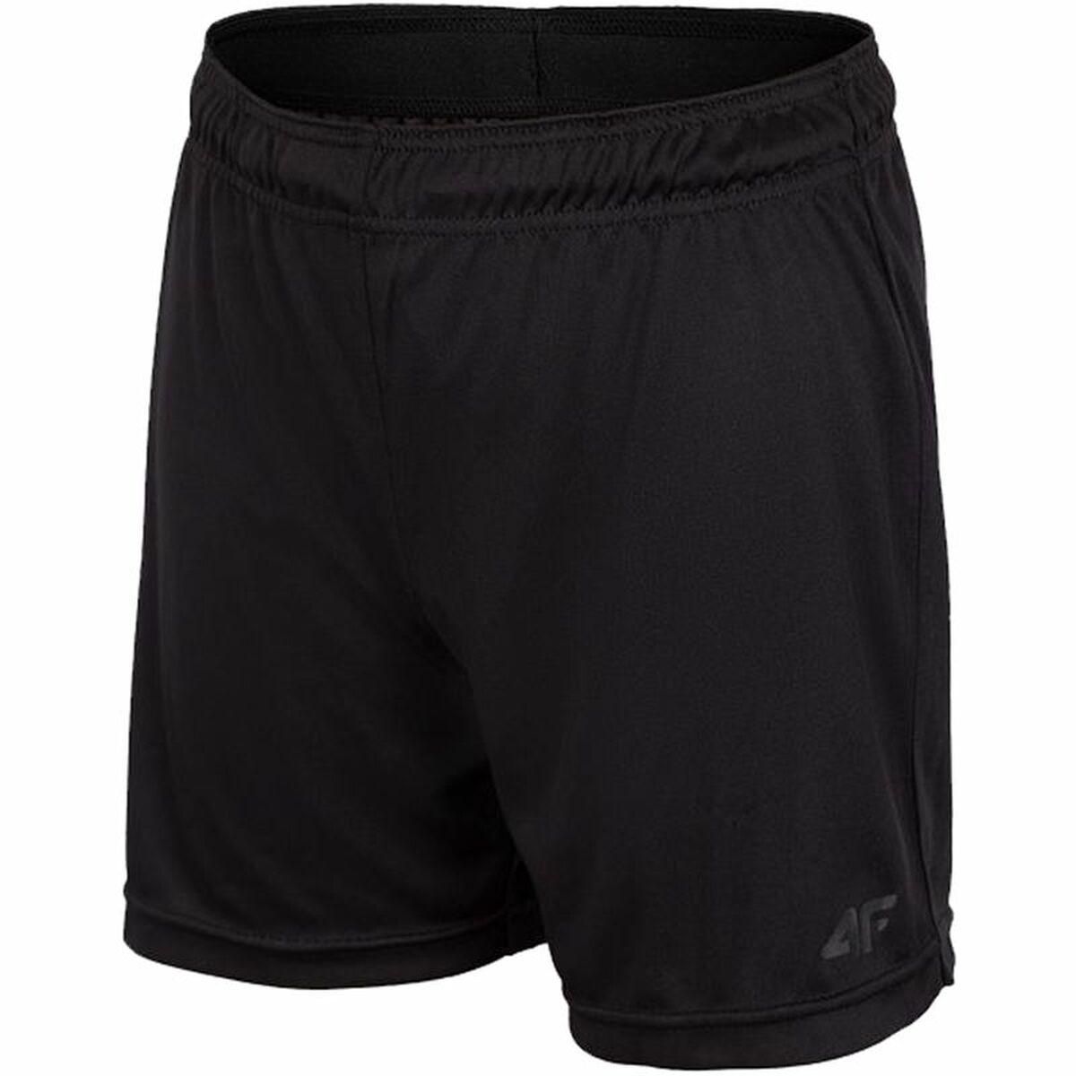 Sport shorts til børn 4F HJL22-JSKMTR001 Sort 11-12 år