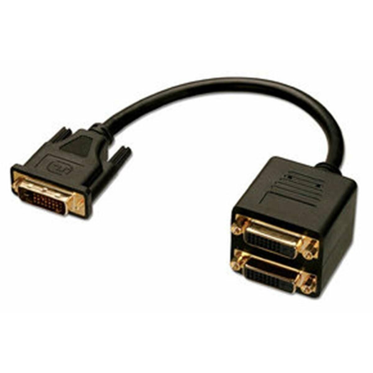 DVI-adapter LINDY 41215 18 cm Sort