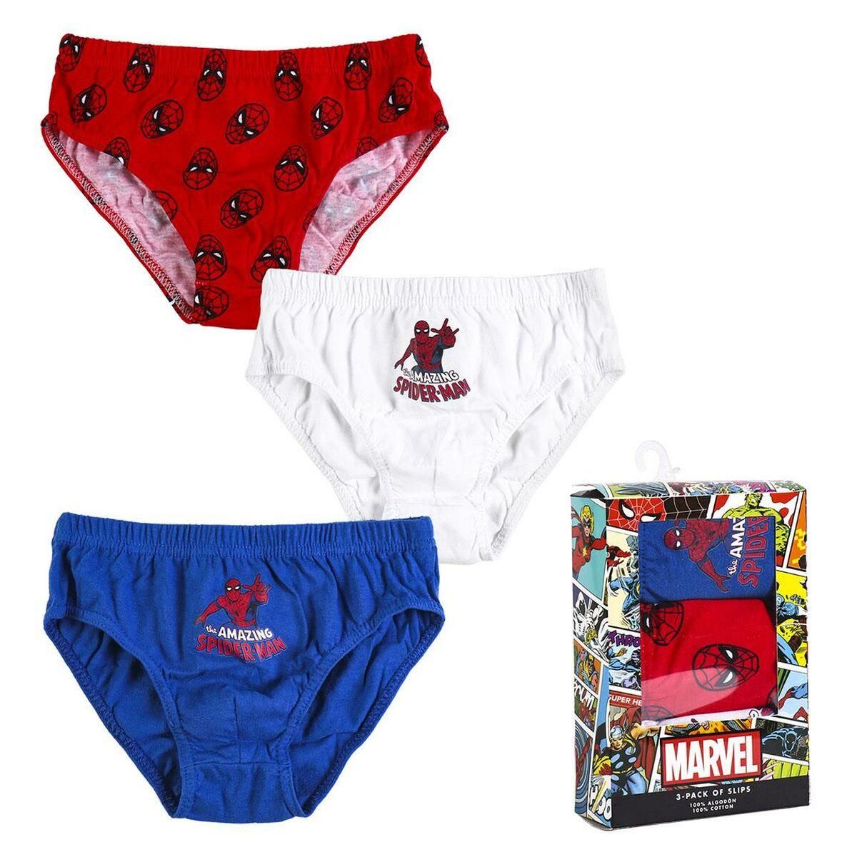 Pakke med boxershorts Spider-Man 3 enheder Multifarvet 4-5 år