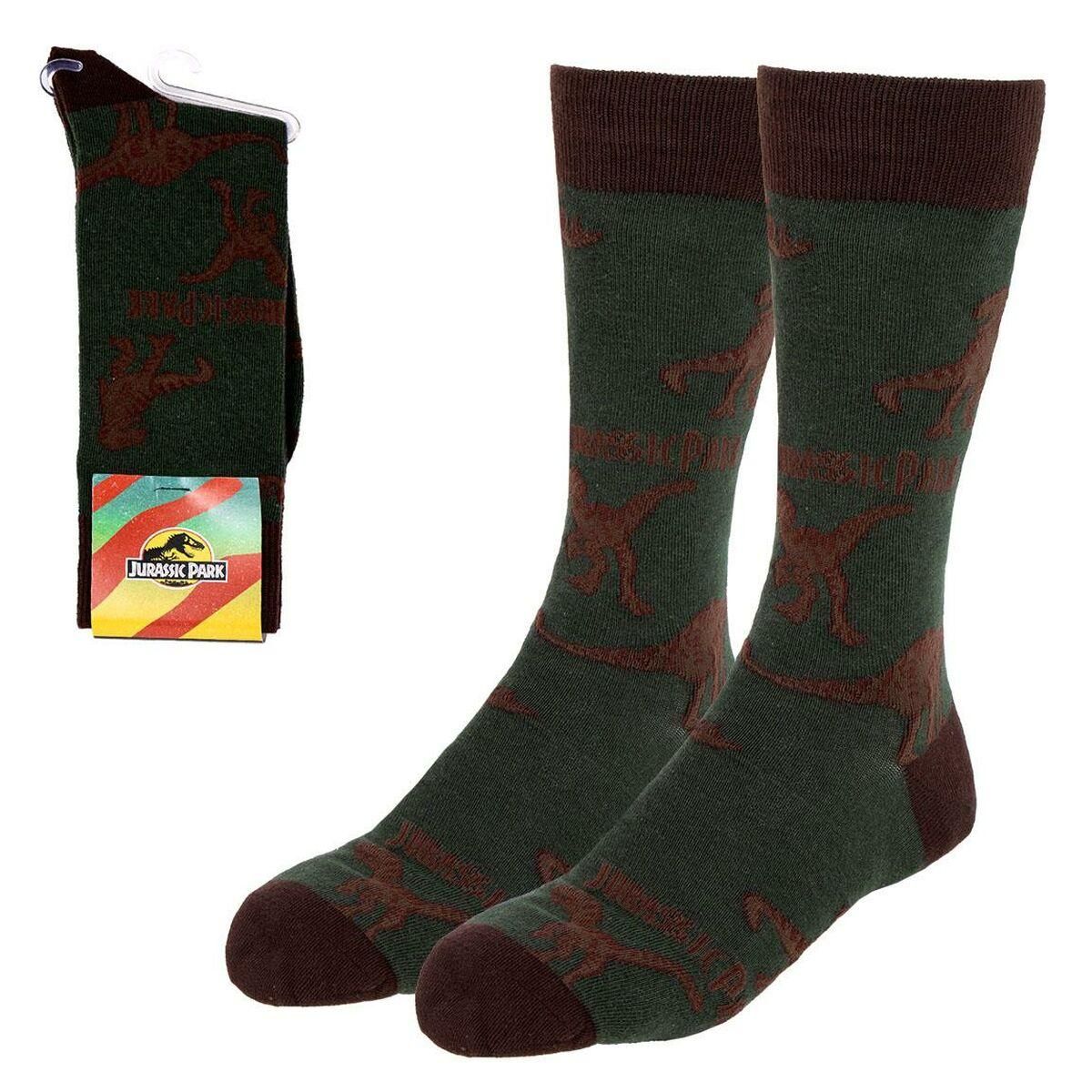 Sokker Jurassic Park Unisex Mørk grøn 40-46