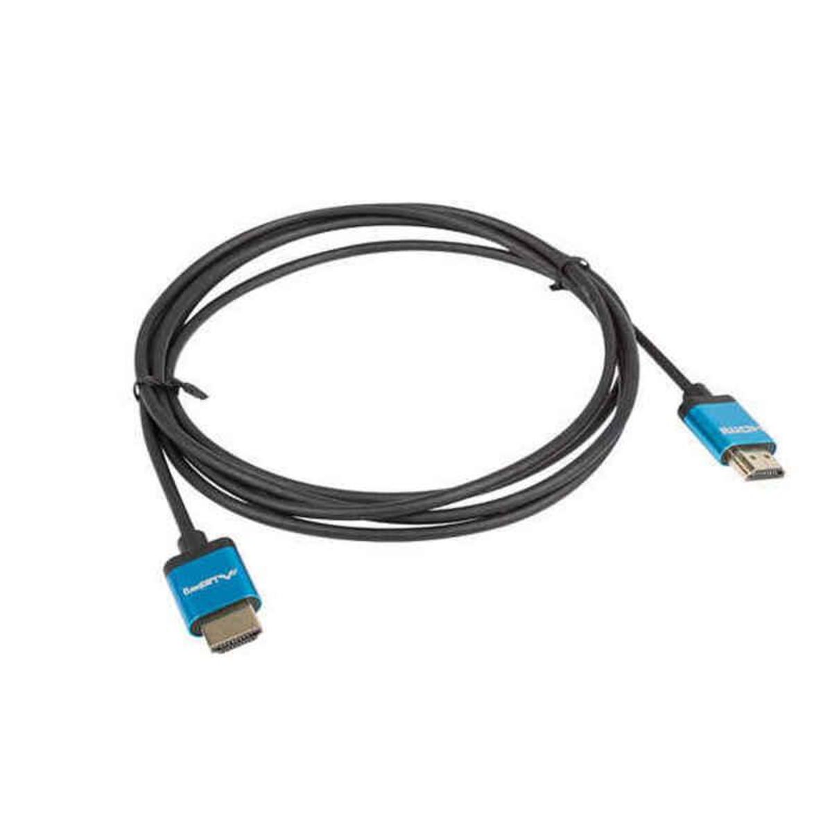 HDMI-kabel Lanberg V2.0 4K SLIM Sort 1 m Sort/Blå