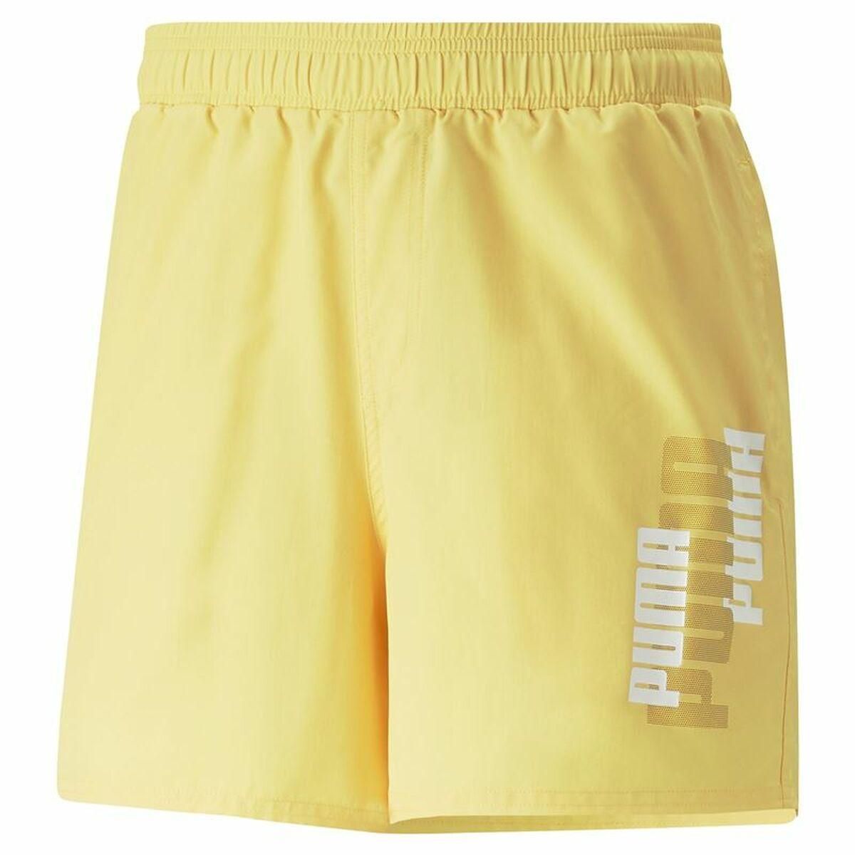 Sport shorts til mænd Puma Ess+ Logo Power Gul L