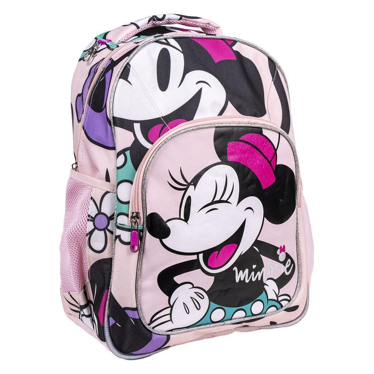 Skoletaske Minnie Mouse Pink 32 x 15 x 42 cm