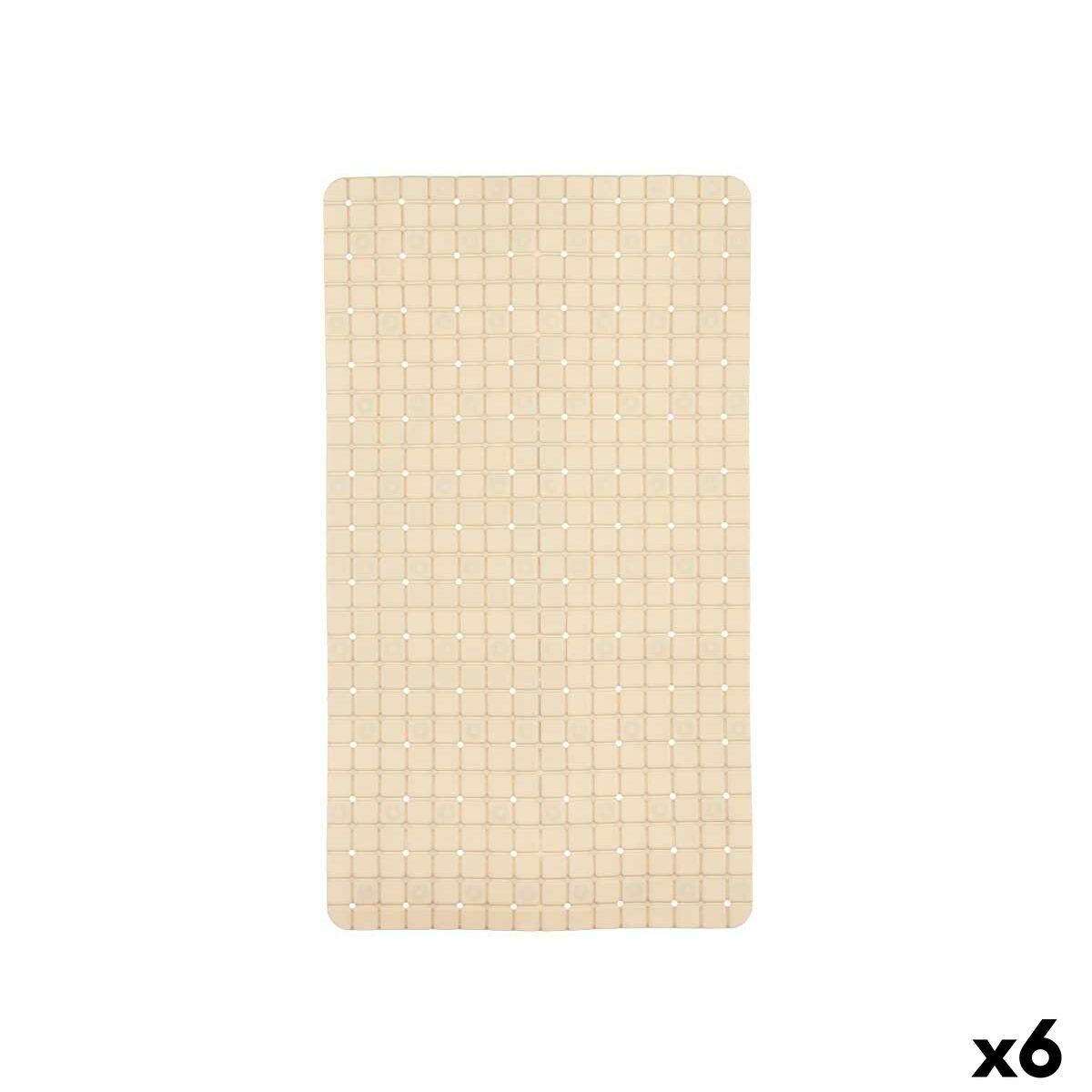 Skridsikker måtte til Brusebad Rammer Beige PVC 67,7 x 38,5 x 0,7 cm (6 enheder)