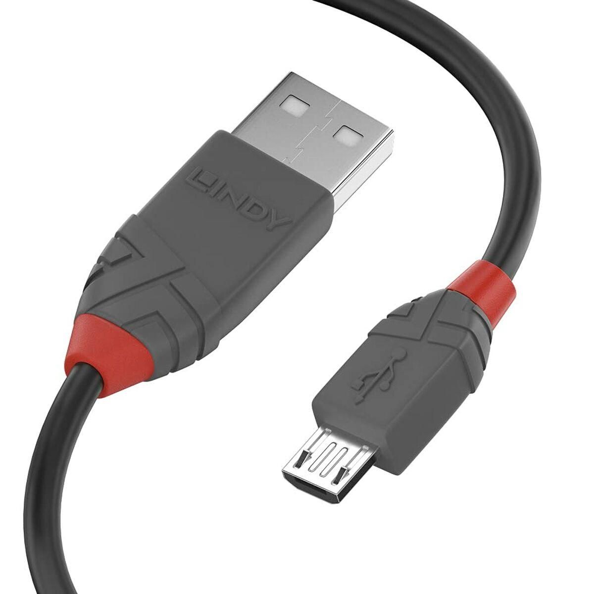 USB-kabel LINDY 36733 2 m Sort