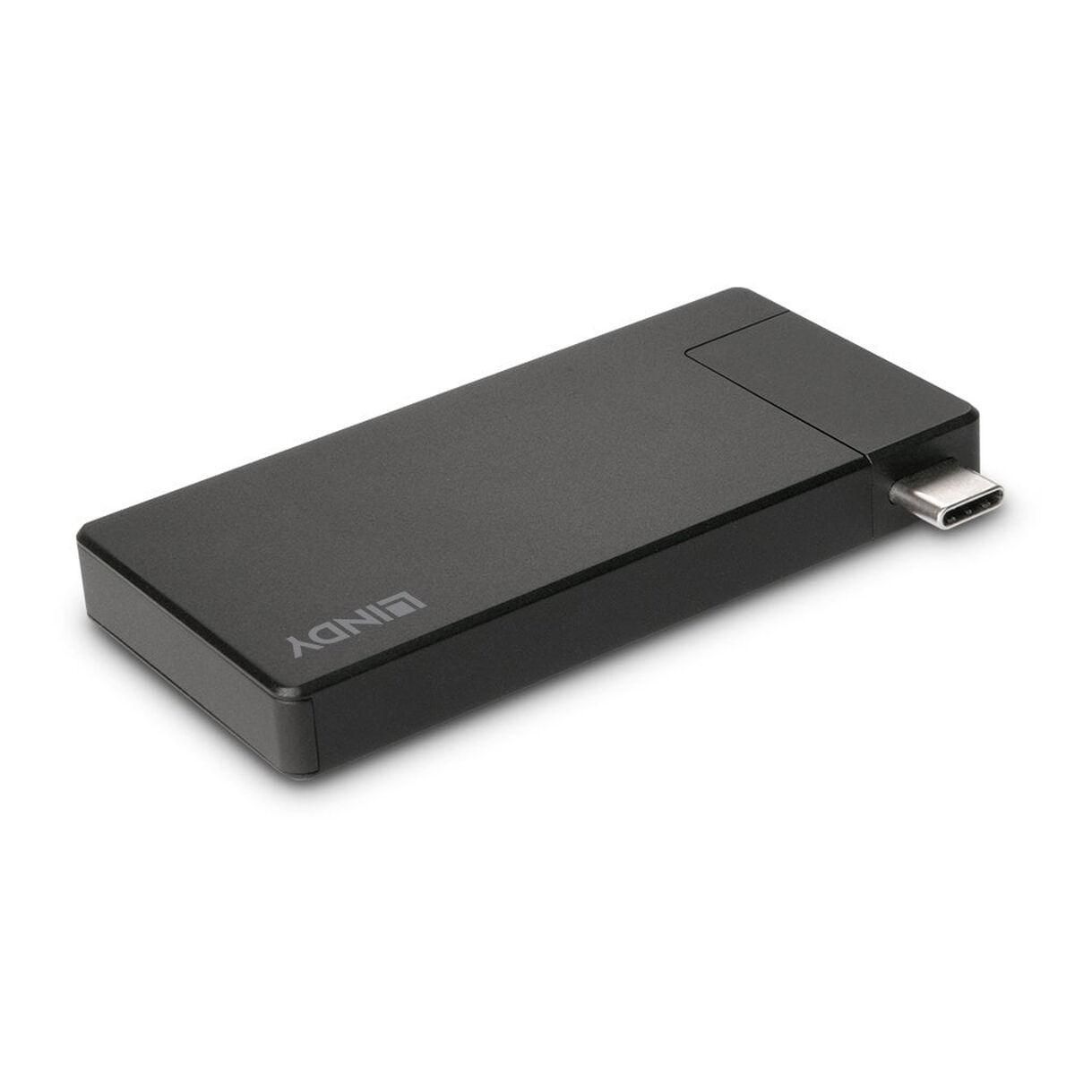 USB Hub LINDY 43336 Sort