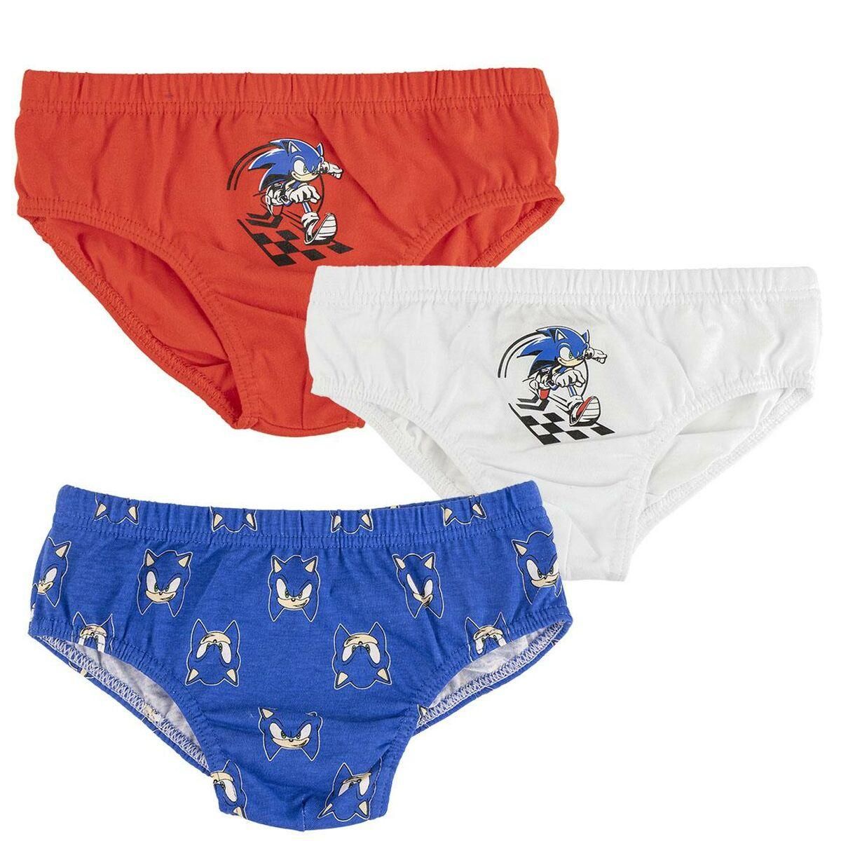 Pakke med boxershorts Sonic 3 enheder Multifarvet 6-8 år