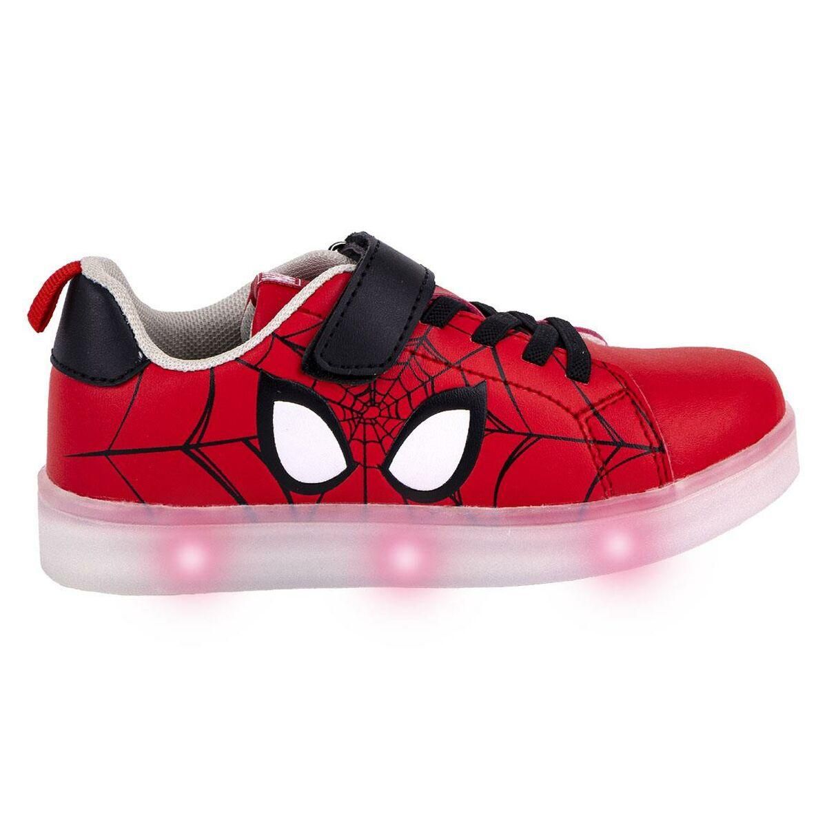 LED Træningssko Spider-Man Velcro Rød 32