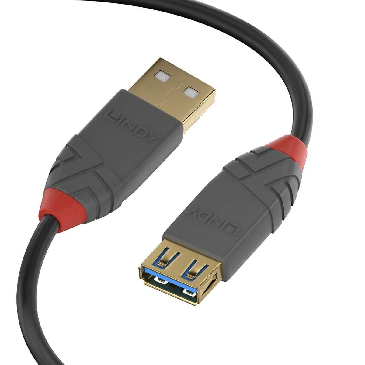 USB-kabel LINDY 36762 2 m Sort