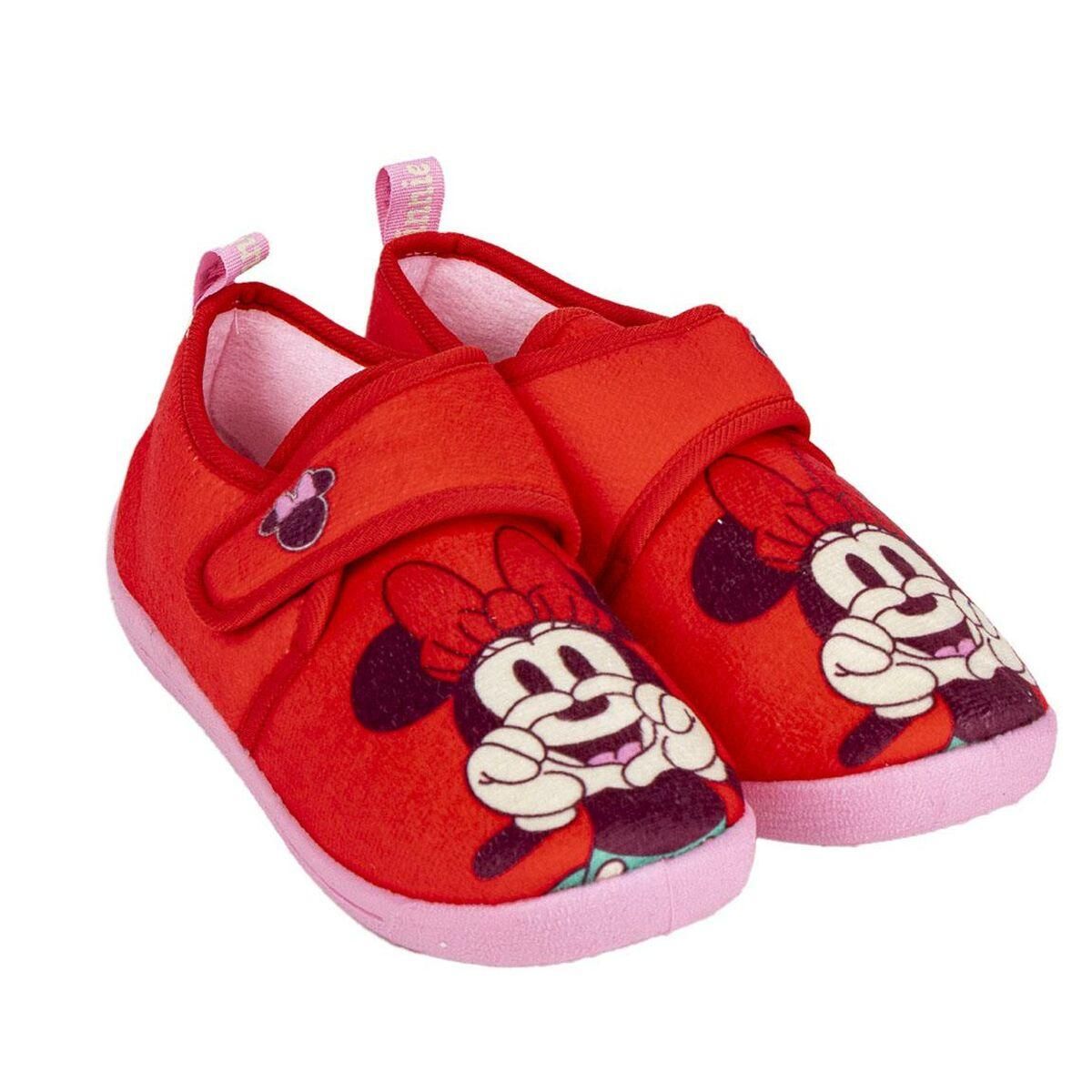 Hjemmesko Minnie Mouse Rød Velcro 34-35