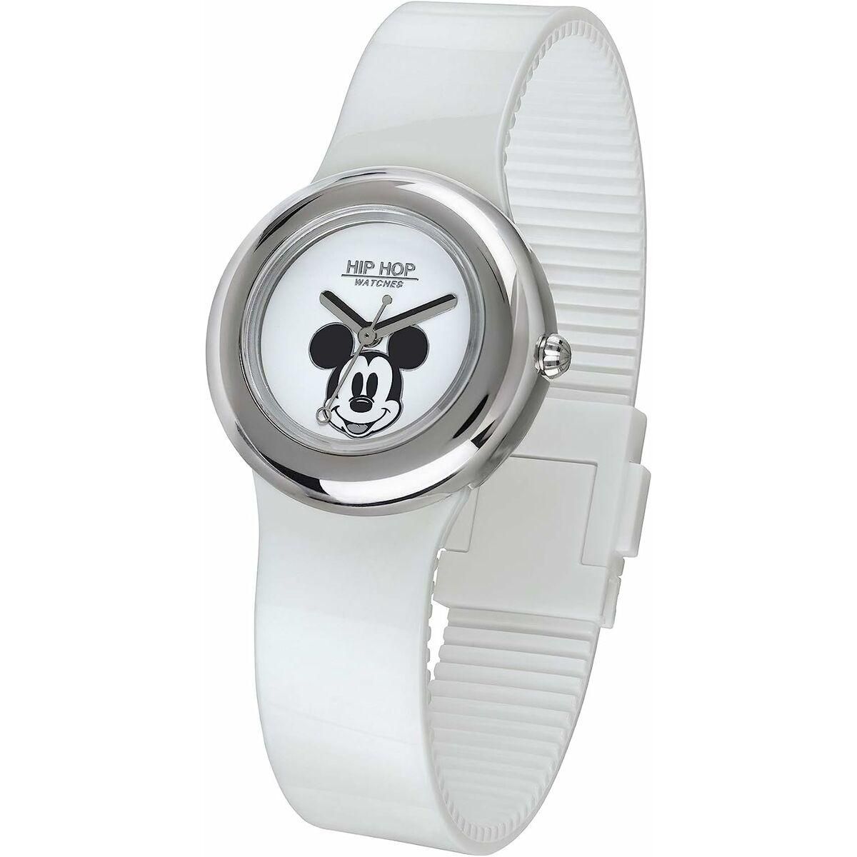 Unisex ur Hip Hop MICKEY METAL WHITE (Ø 32 mm)