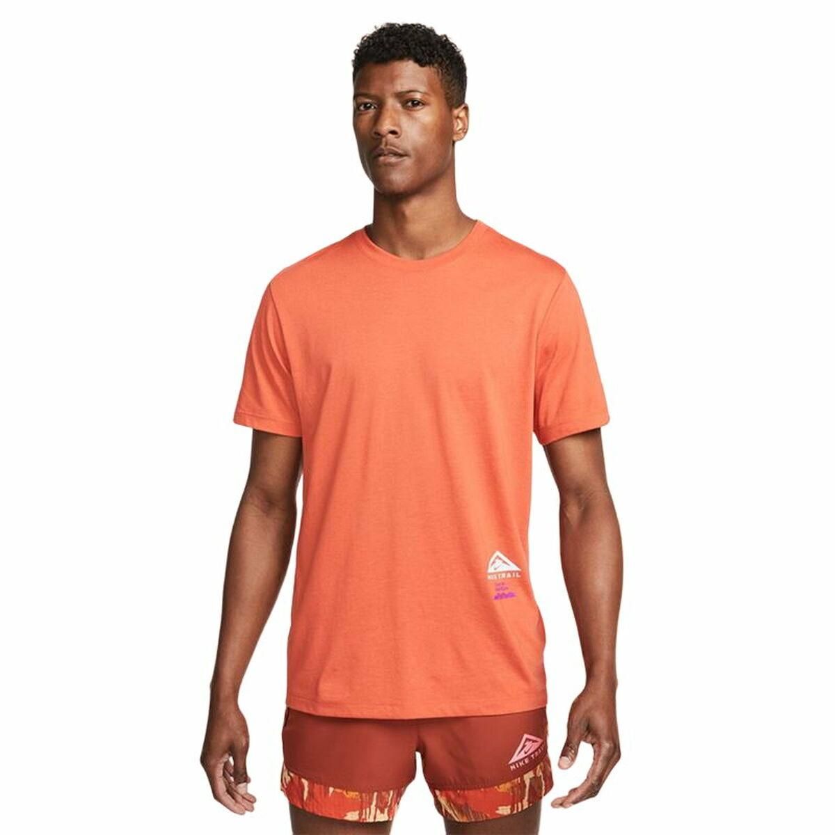 Kortærmet T-shirt til Mænd Nike Dri-FIT Orange L