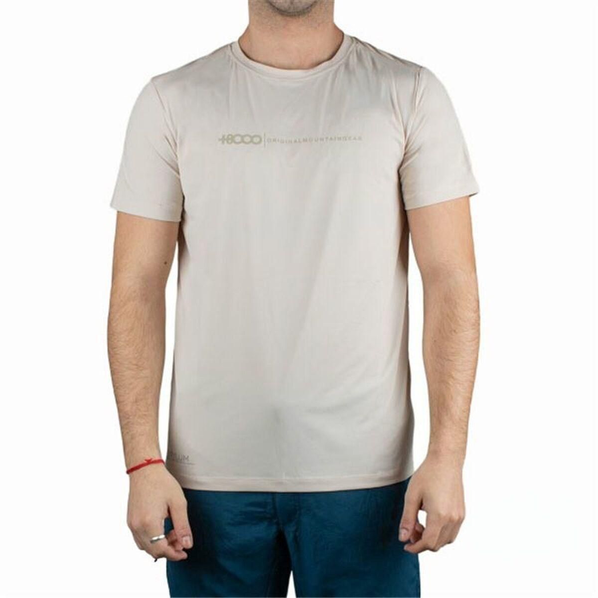 Kortærmet T-shirt til Mænd +8000 Uvero Beige L