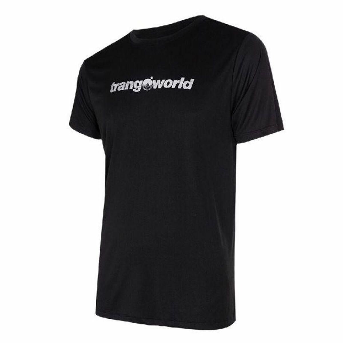 Kortærmet T-shirt til Mænd Trangoworld Cajo Th Sort XL