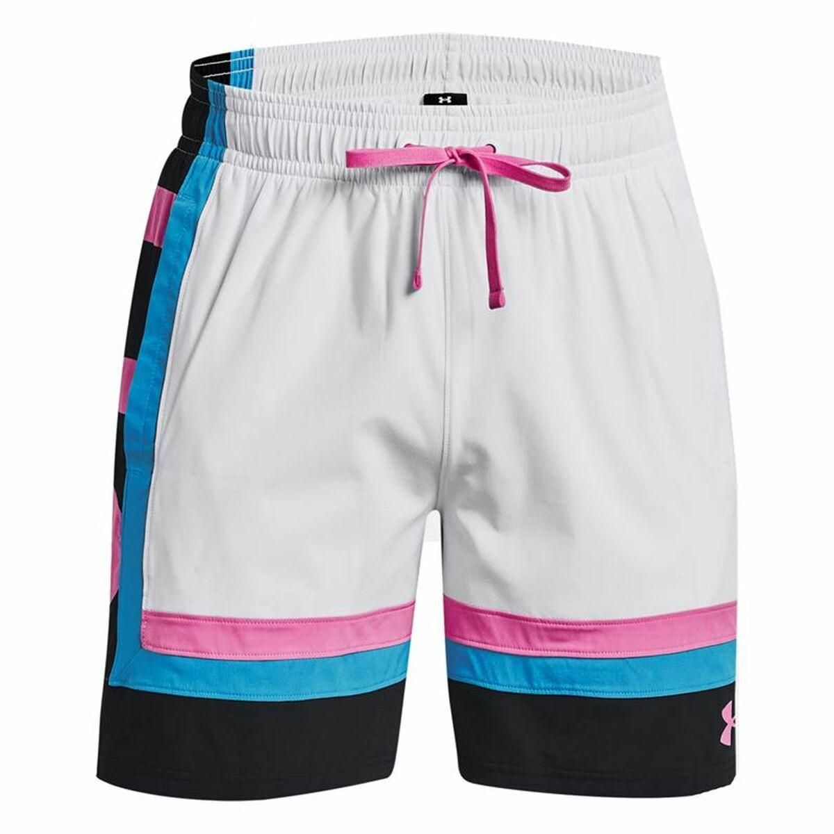 Basketball shorts til mænd Under Armour Baselin Hvid XS