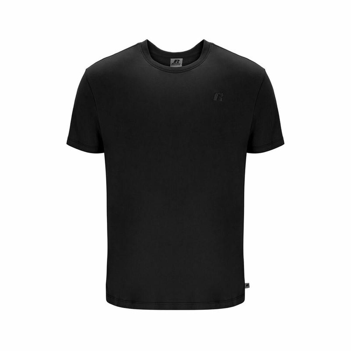 Kortærmet T-shirt til Mænd Russell Athletic Amt A30011 Sort L