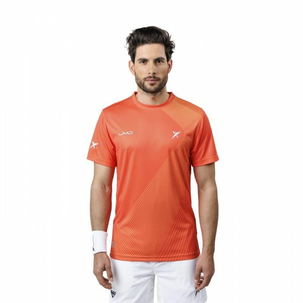 Kortærmet T-shirt til Mænd Drop Shot Airam JMD Orange M