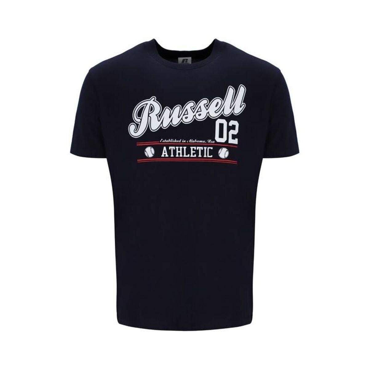 Kortærmet T-shirt Russell Athletic Amt A30311 Sort Mænd L