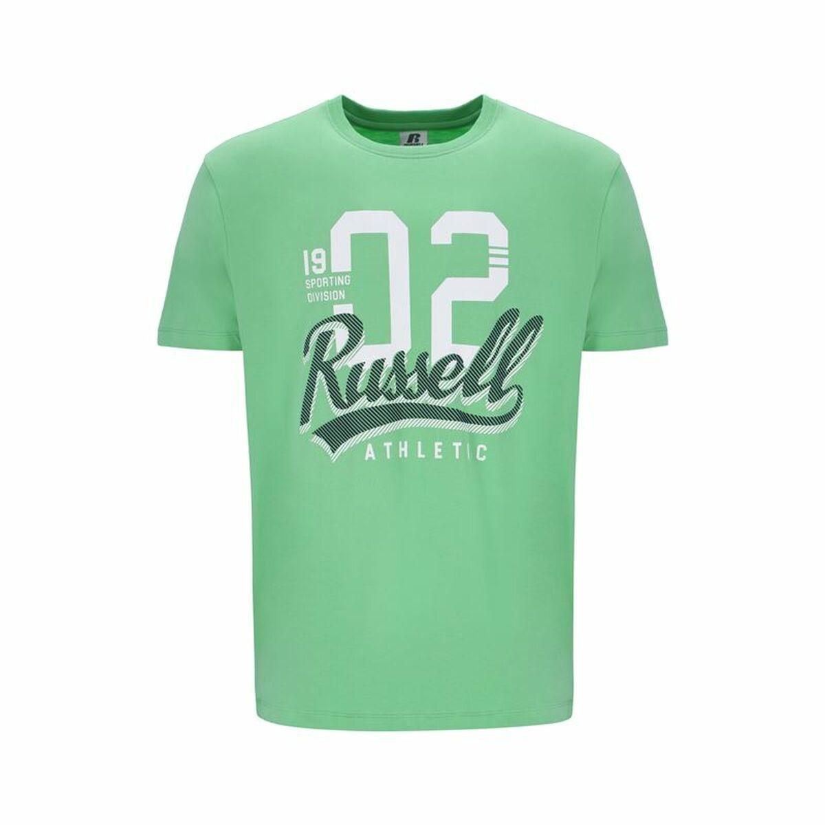 Kortærmet T-shirt til Mænd Russell Athletic Amt A30101 Grøn Lysegrøn L