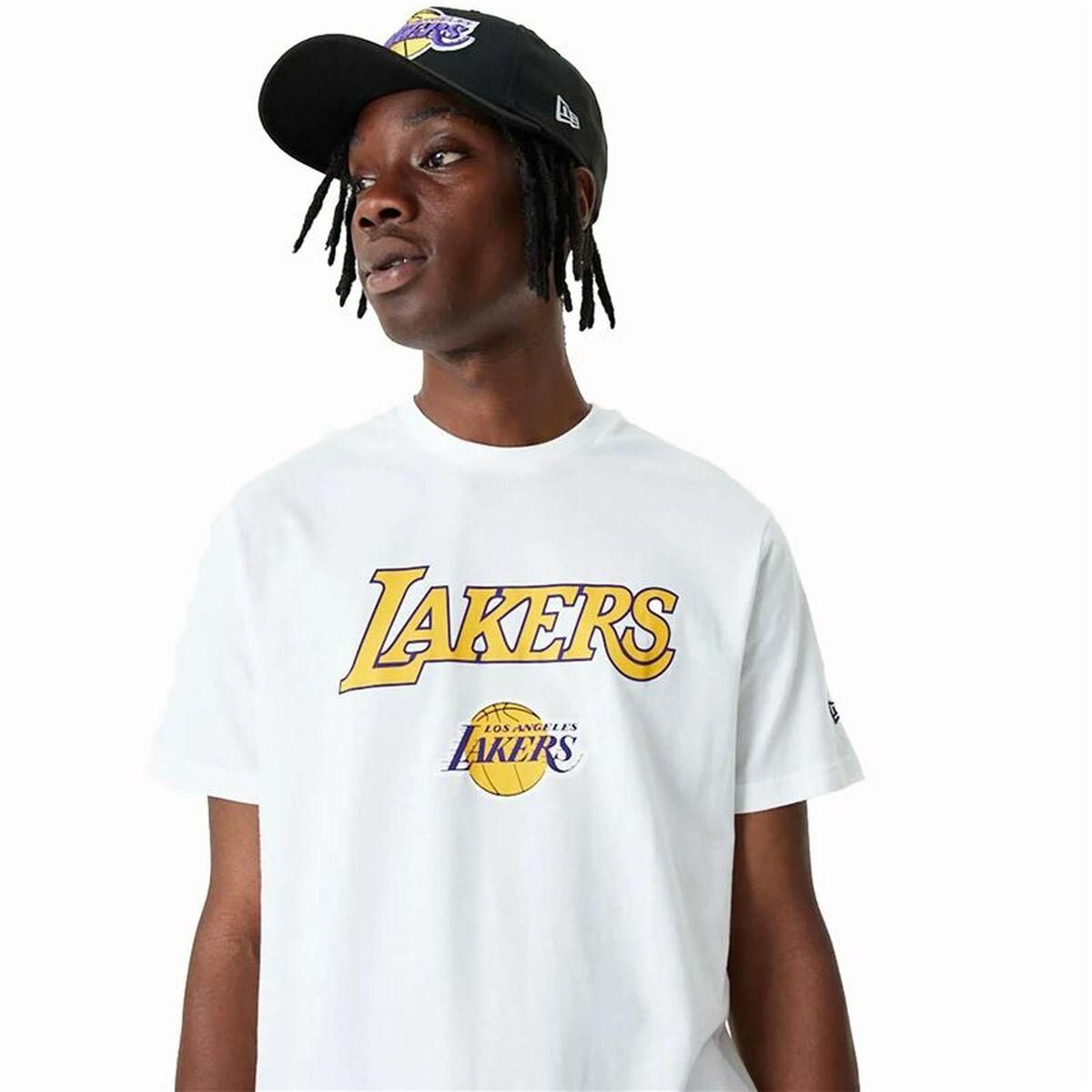 Basketballstrøje New Era NBA LA Lakers Hvid XL