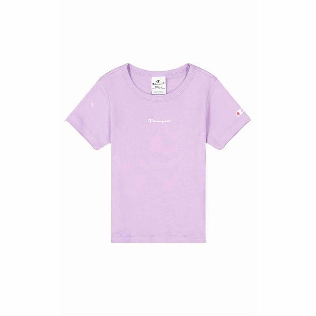 Børne Kortærmet T-shirt Champion Crewneck Lavendel 7-8 år