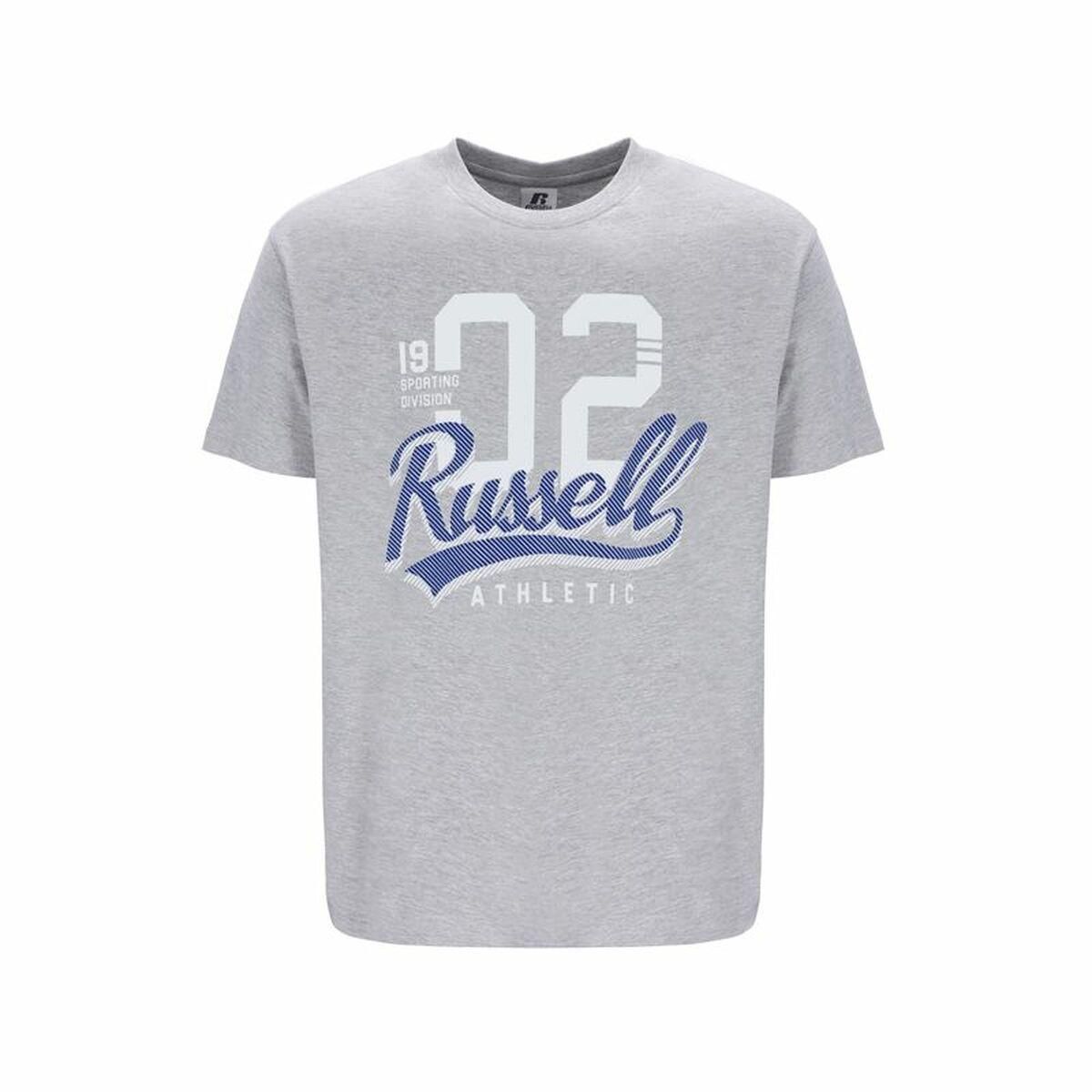 Kortærmet T-shirt til Mænd Russell Athletic Amt A30101 Grå M