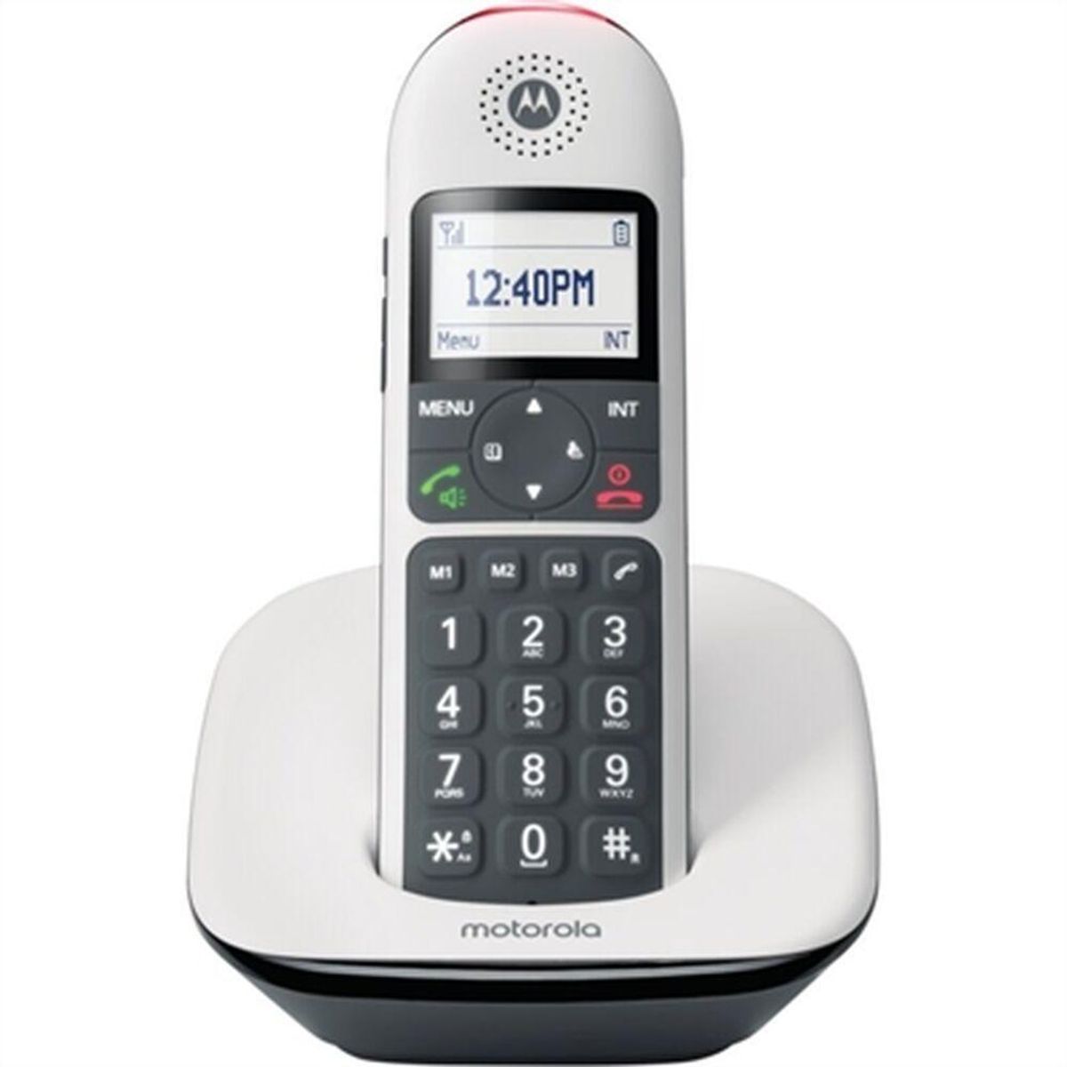 Trådløs telefon Motorola 107CD5001WHITE Hvid Sort/Hvid